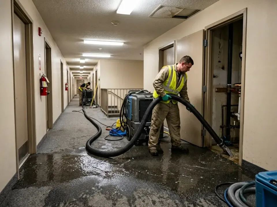 multi-unit-apartment-hallway-f-005 — frequently asked questions, Emergency Burst Pipe Water Extraction & Removal in Terra Al…